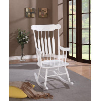 Coaster Furniture 600174 Windsor Back Rocking Chair White